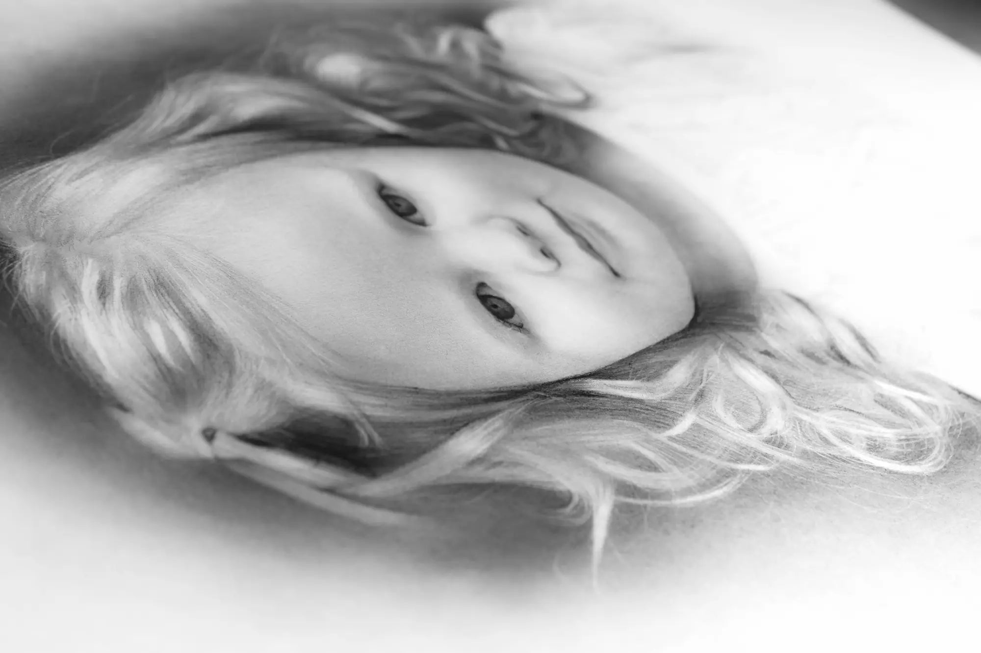 Hand Drawn girl portrait