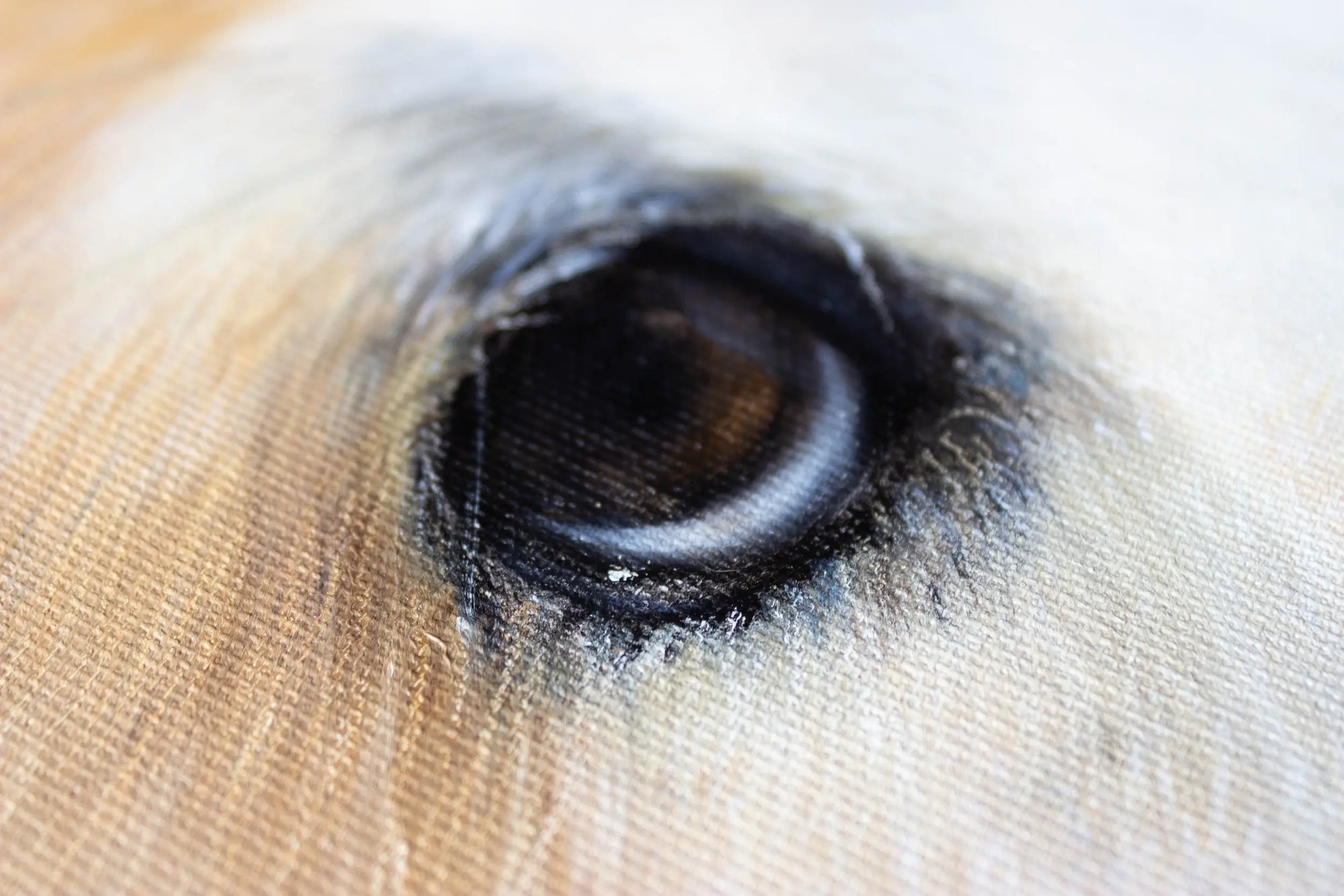 Shiba Inu dog oil portrait