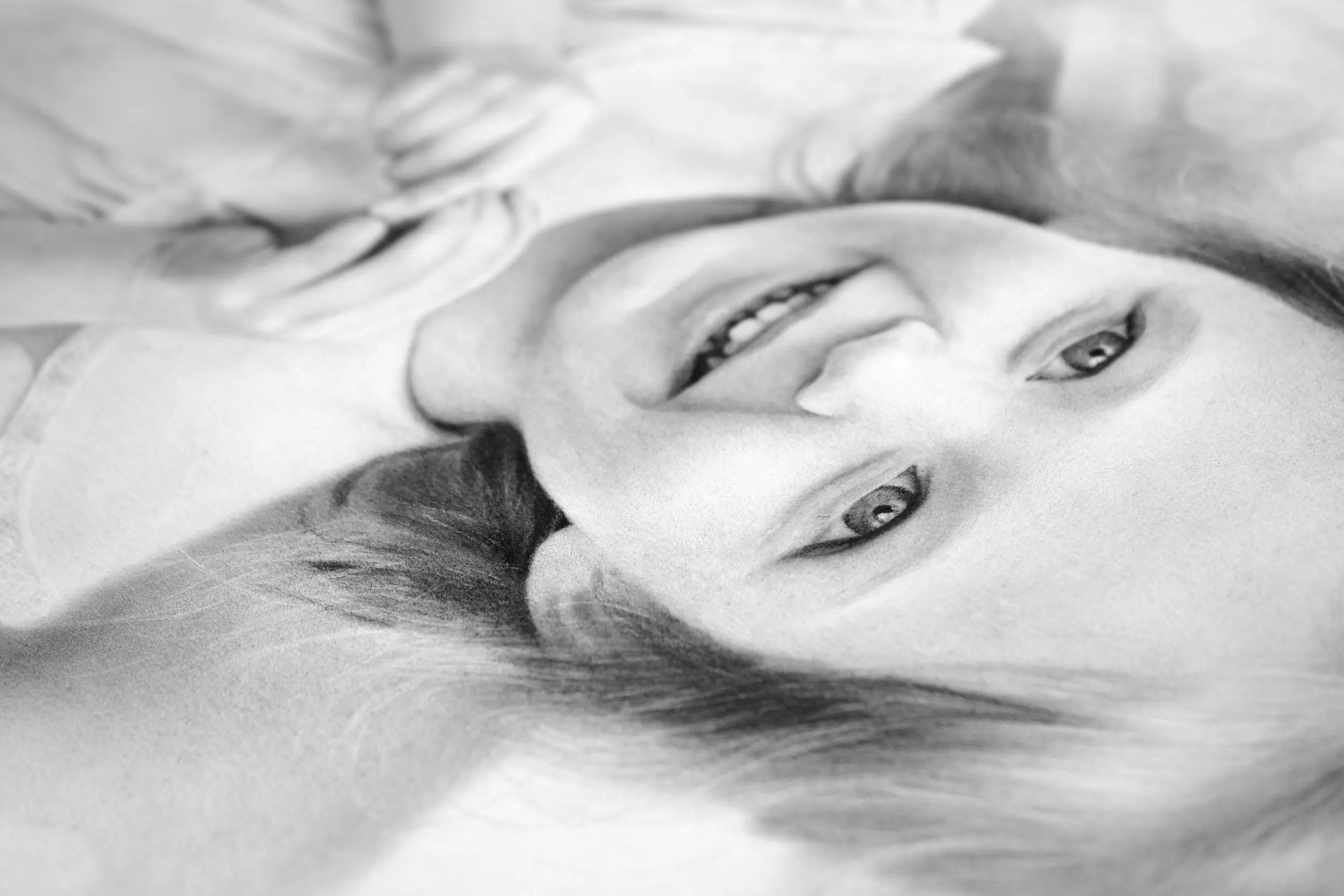 Hand Drawn girl portrait