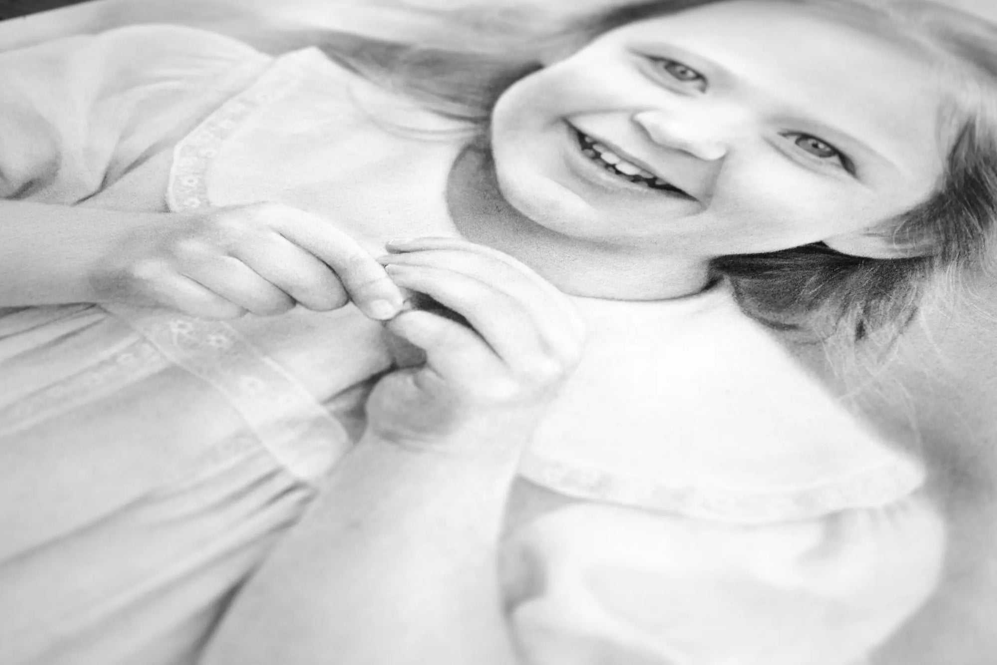 Hand Drawn girl portrait