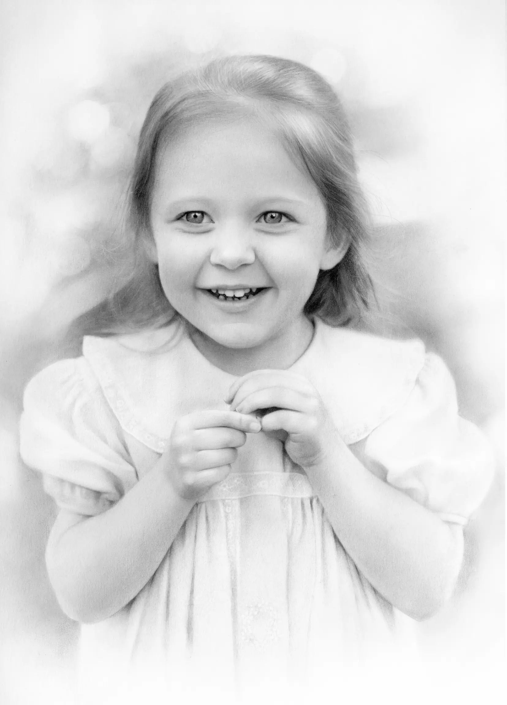 Hand Drawn girl portrait