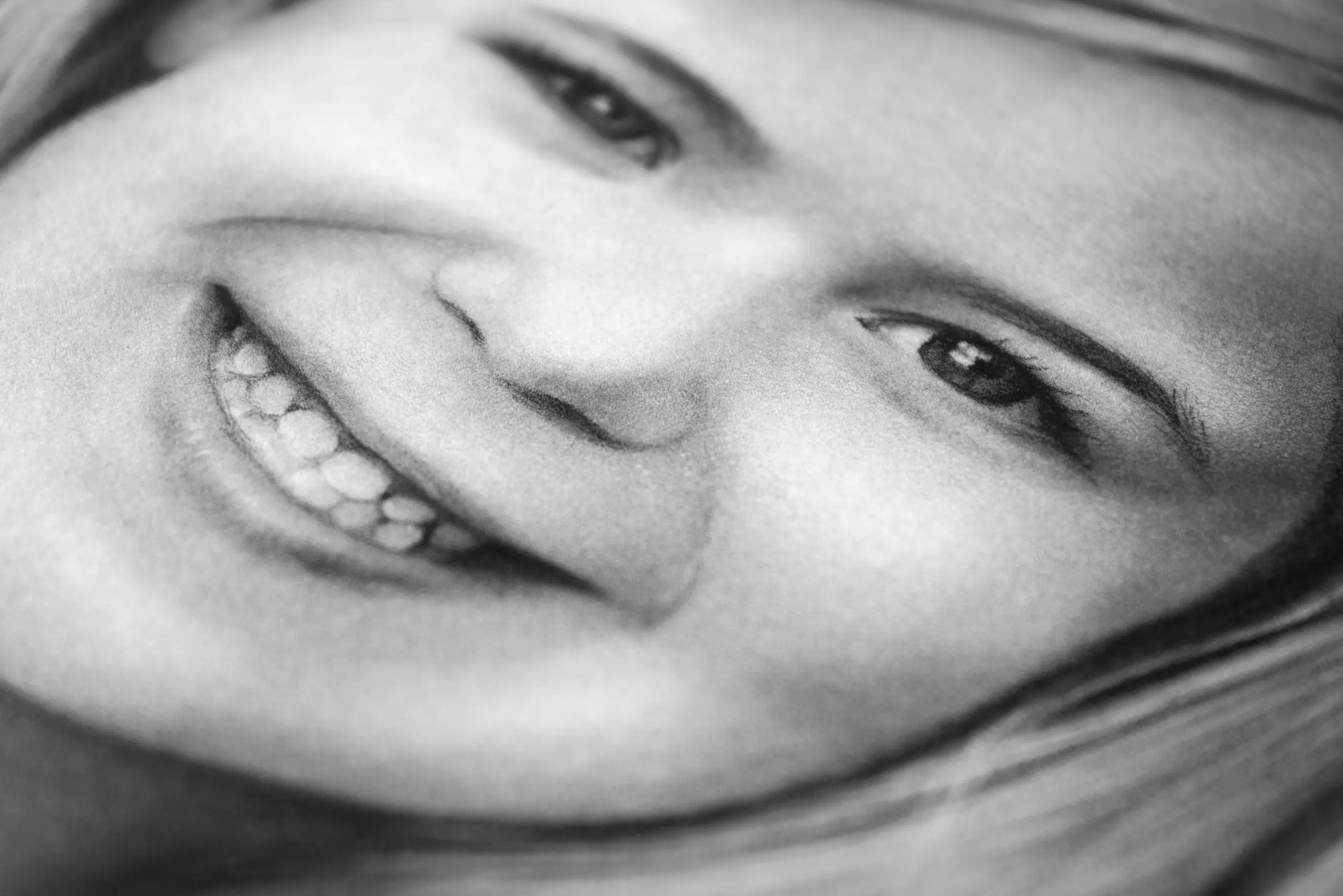 Girl hand drawn portrait