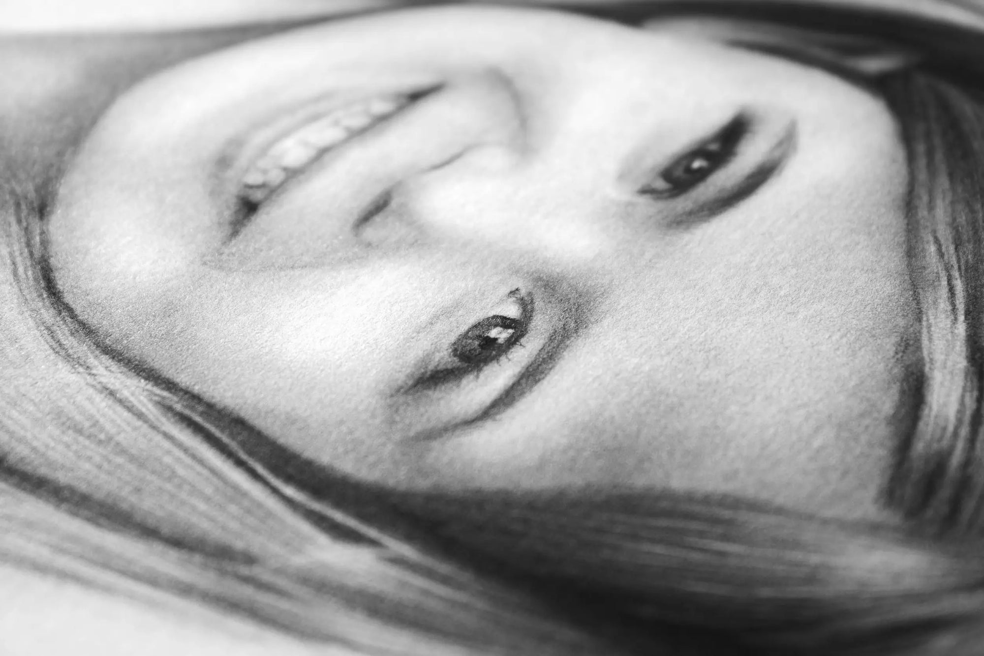 Girl hand drawn portrait