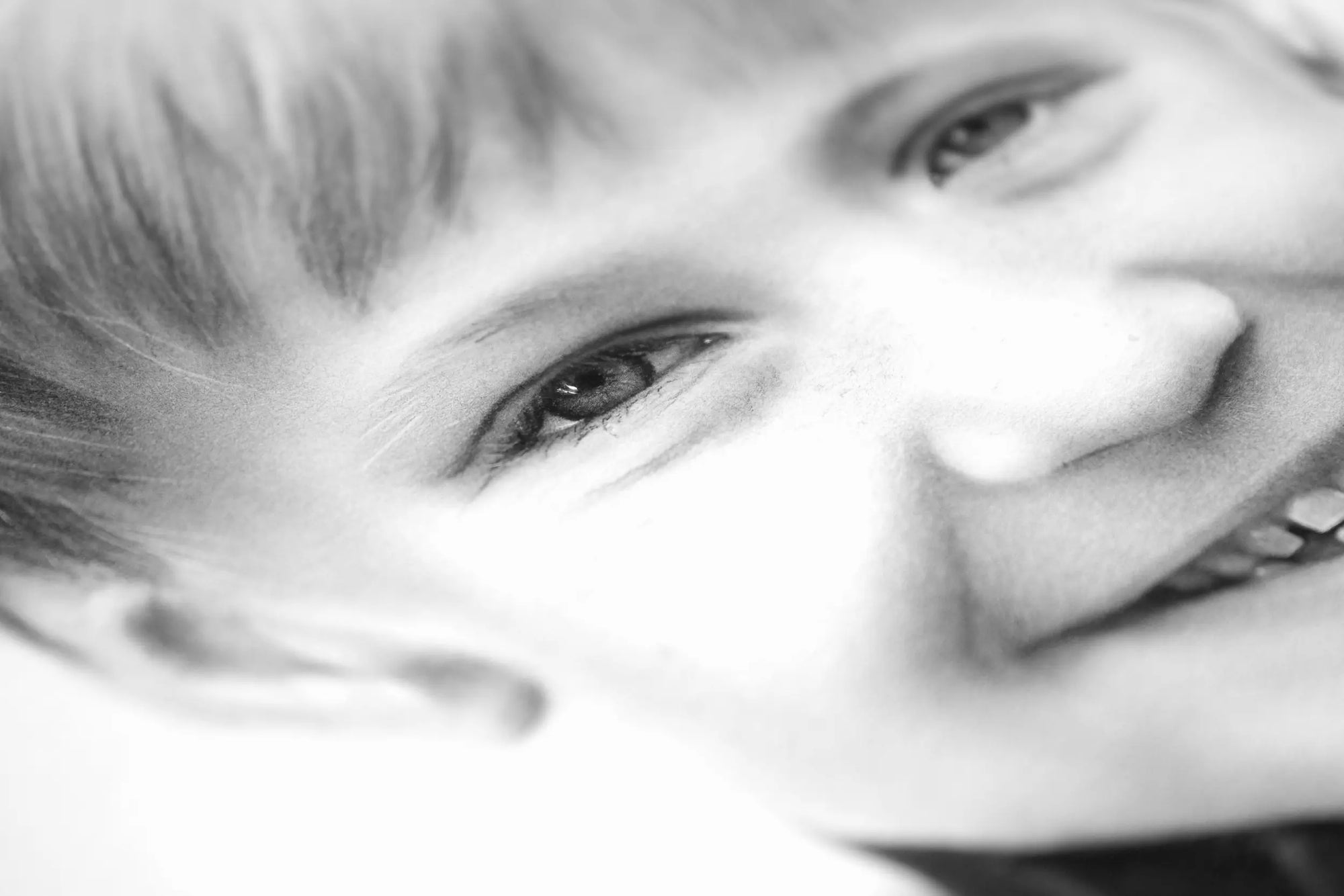 Boy hand drawn portrait