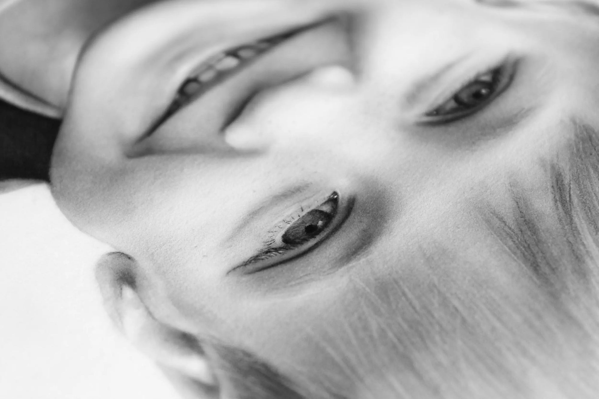 Boy hand drawn portrait