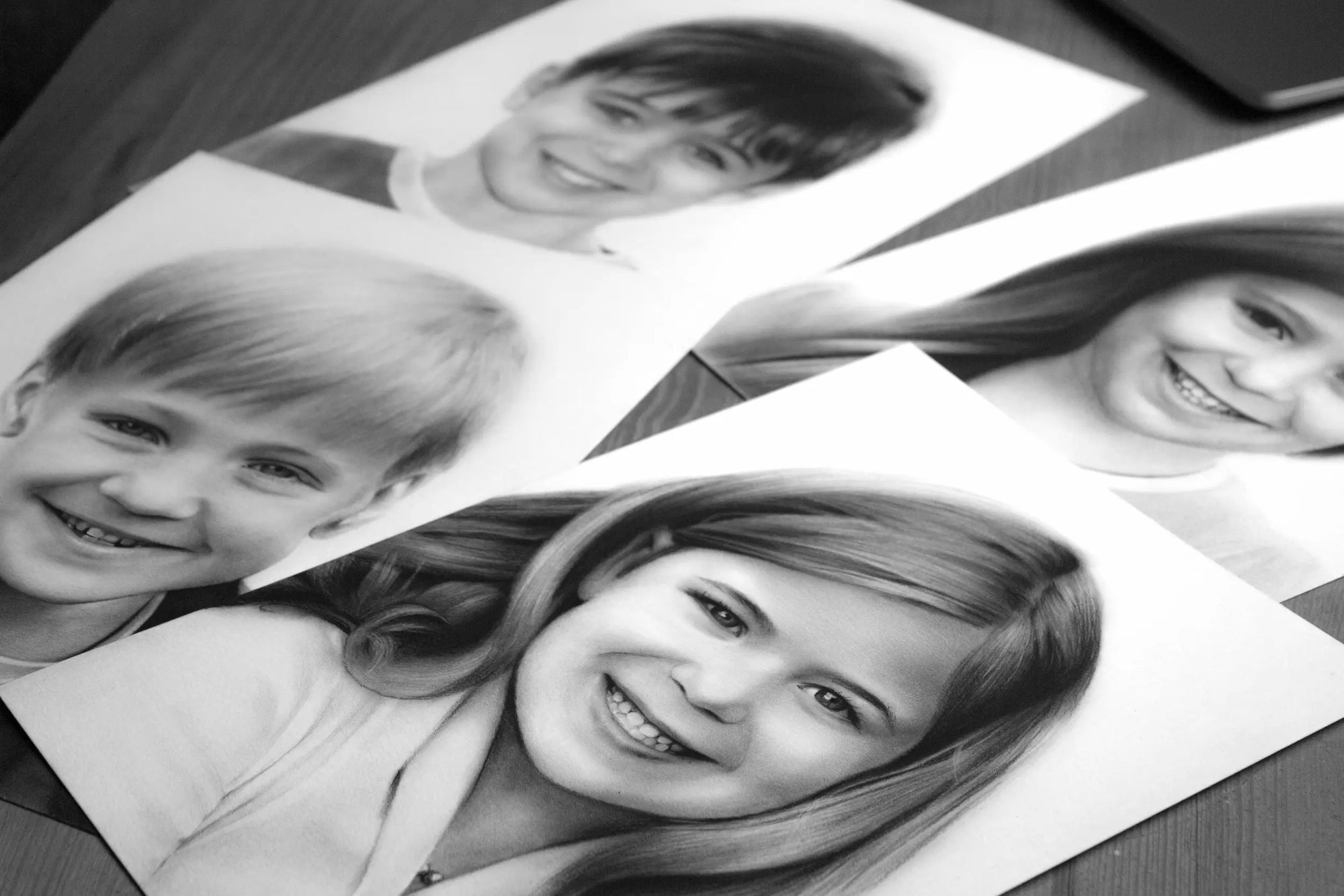 Girl hand drawn portrait