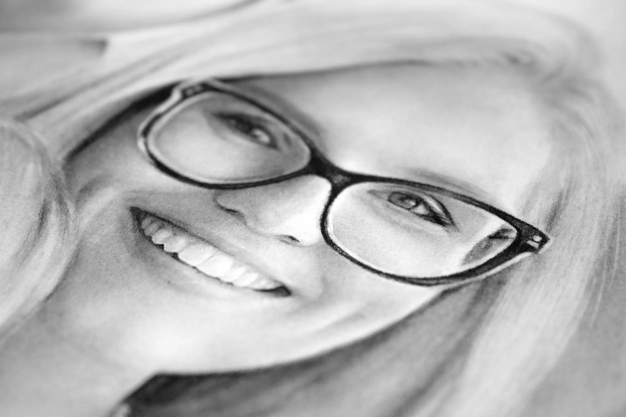 Hand drawn family portrait