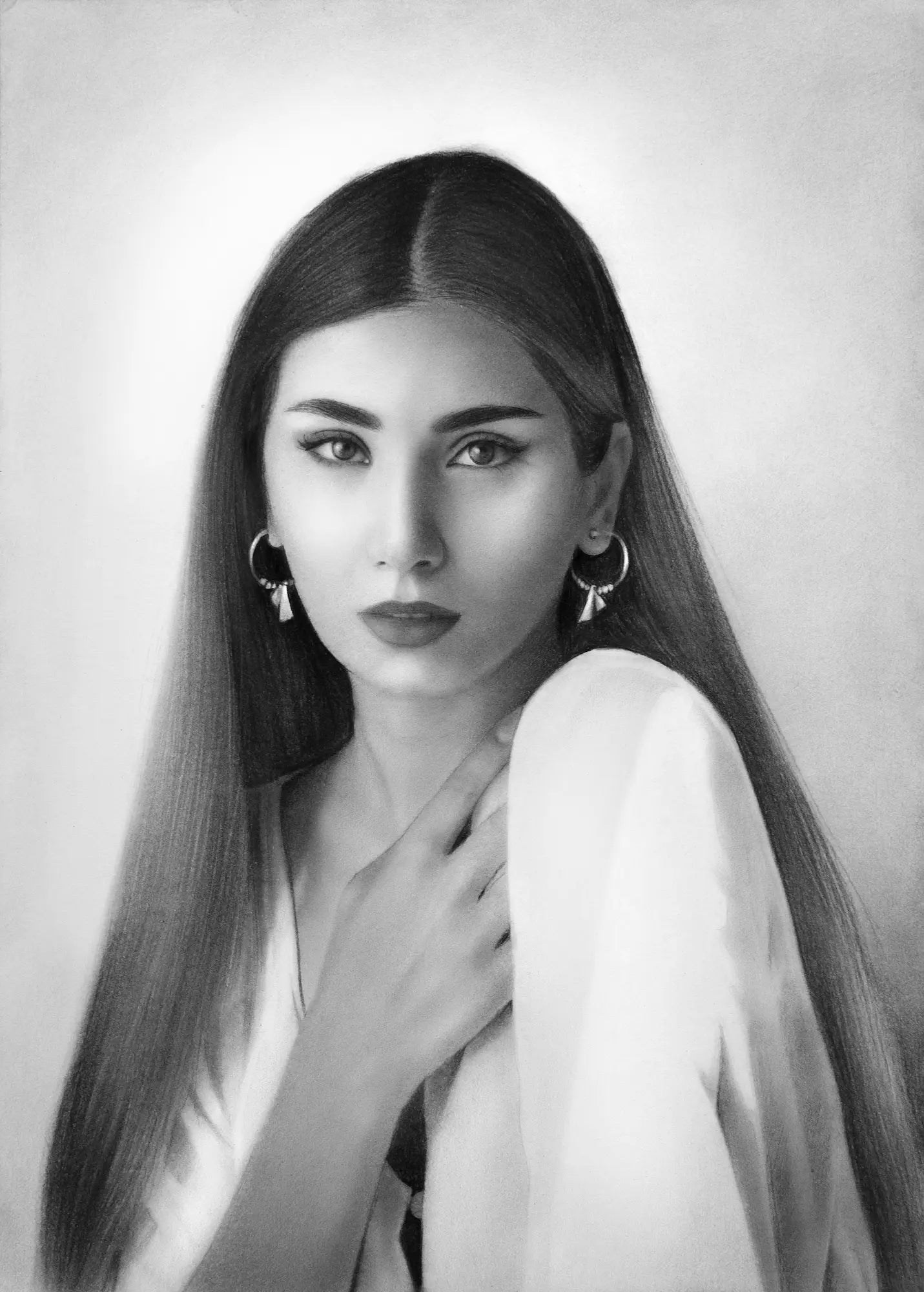 Personalised pencil drawing portrait