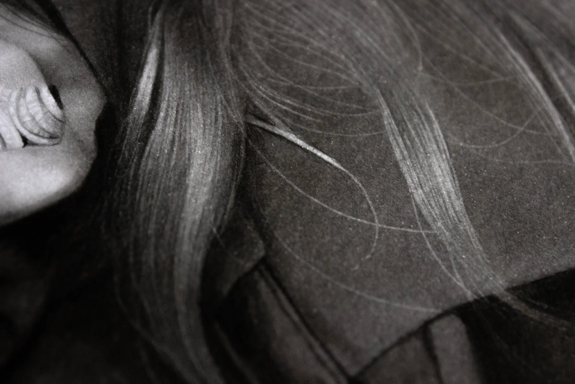 Personalised girl pencil portrait