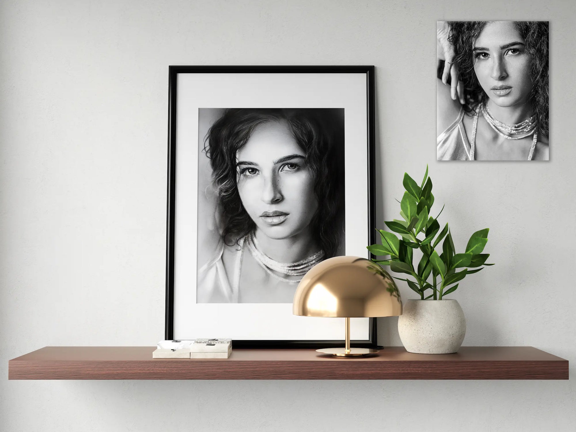 Hand drawn girl pencil drawinng